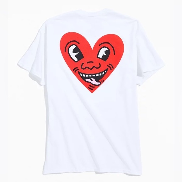 Keith Haring Tops - Keith Haring Heart with Tongue out